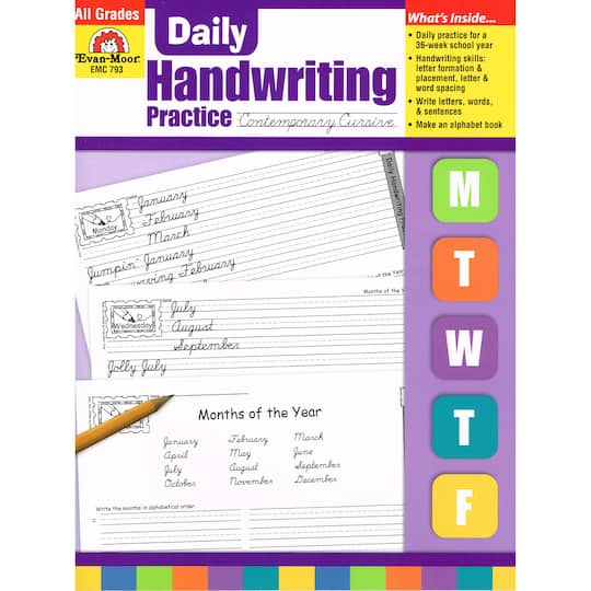 Evan-Moor® Contemporary Cursive Daily Handwriting Practice Book